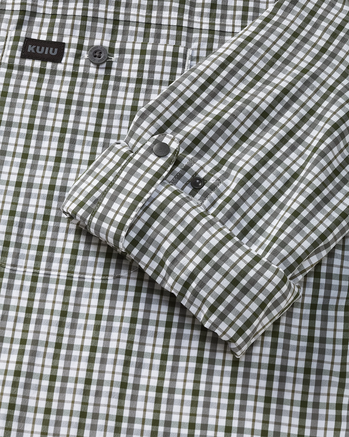 Borrego LS Shirt | Mini Cross Check Verde Plaid